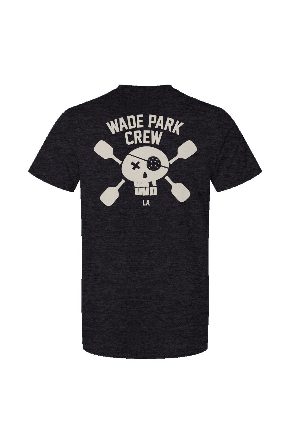 Wade Park Crew Tee - Heather Charcoal