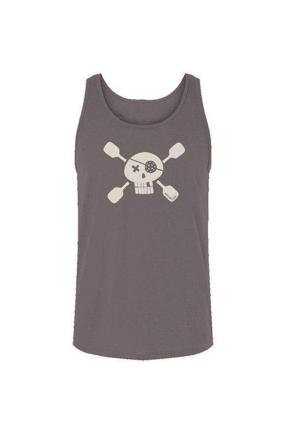 Pickleball Pirate Tank Top Heather - Front