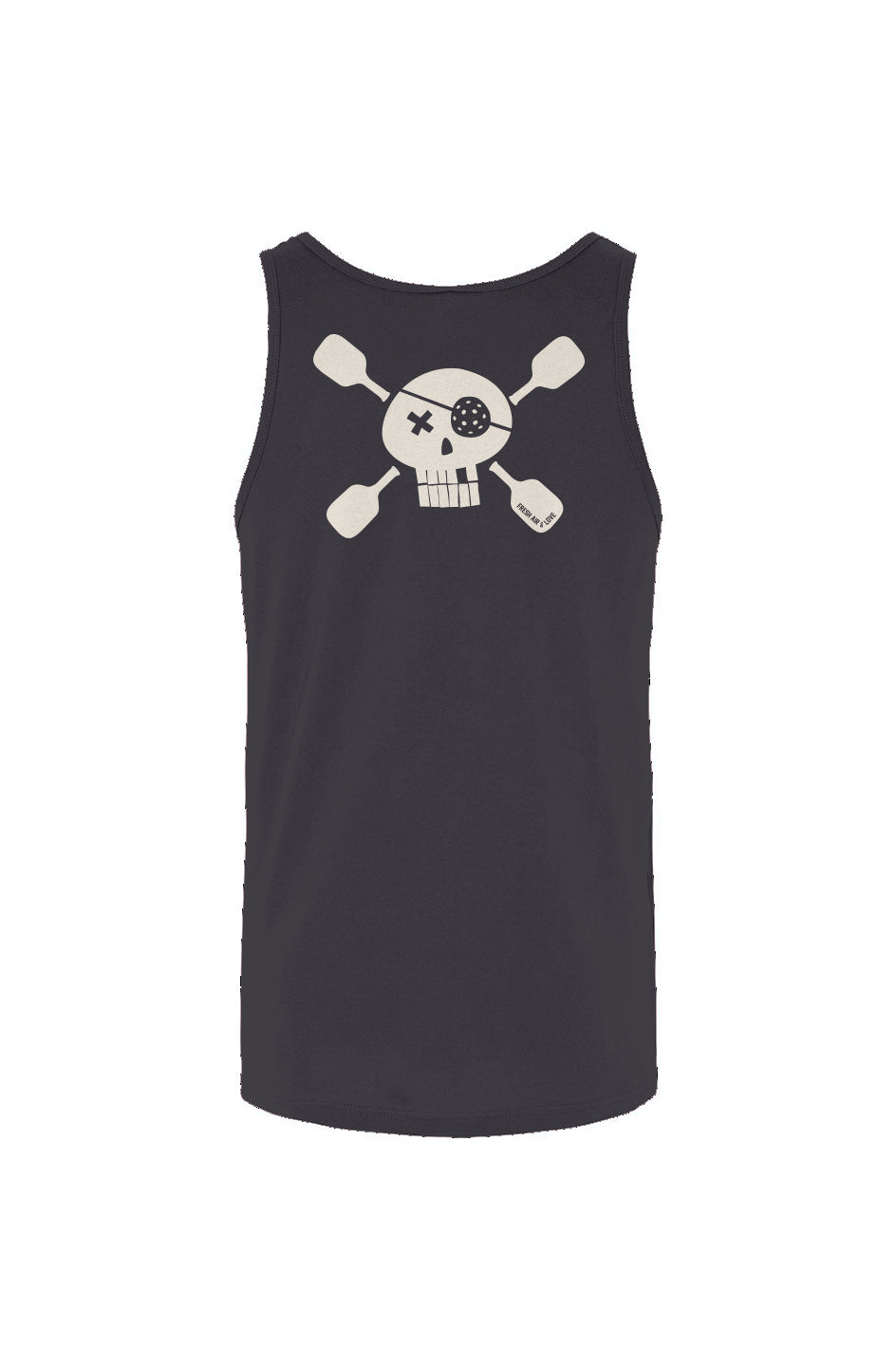 Pickleball Pirate Tank Top Heather - Back