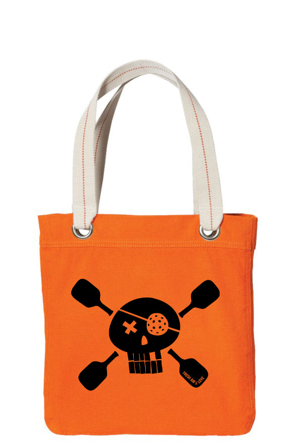 Pickleball Pirate Allie Orange Tote