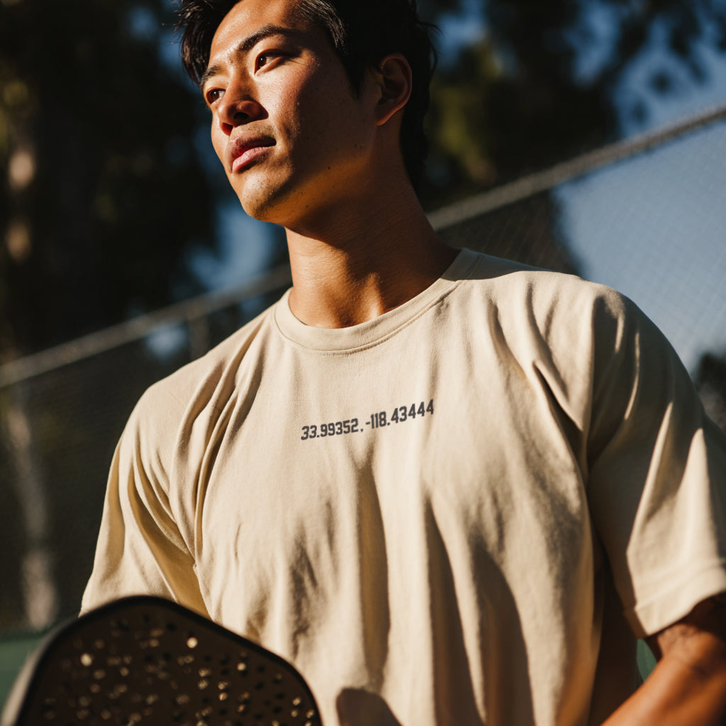 Wade Park Crew Tee - Tan