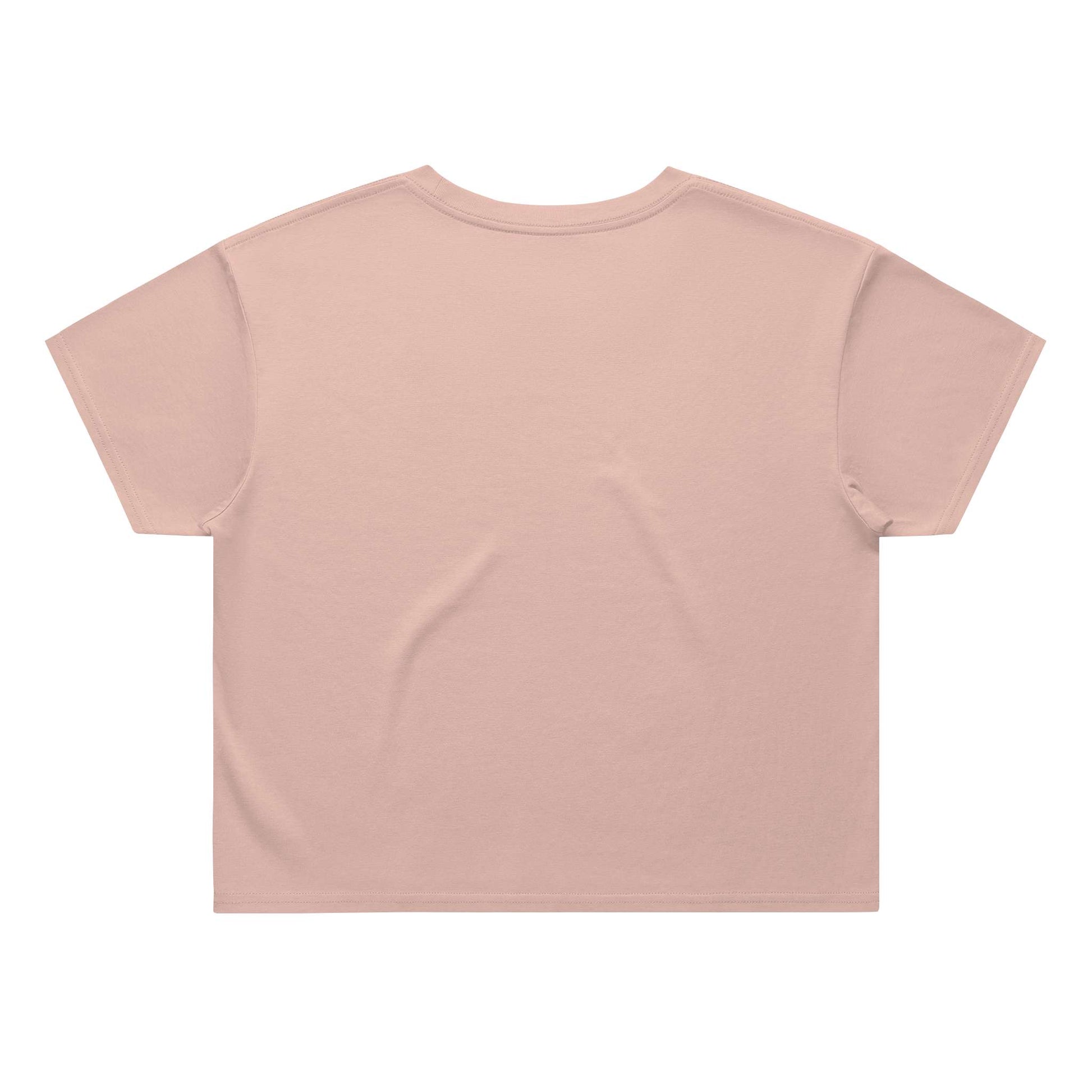 Pickleball Pirate Street Crop Tee - Soft Pink / Blue