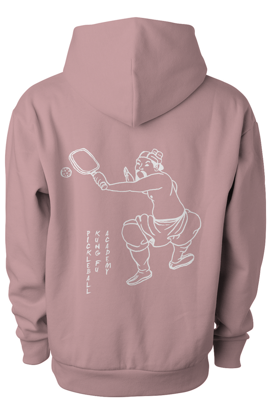Pickleball Kung Fu Avenue Pullover Hooded Sweatshirt - Orchid White