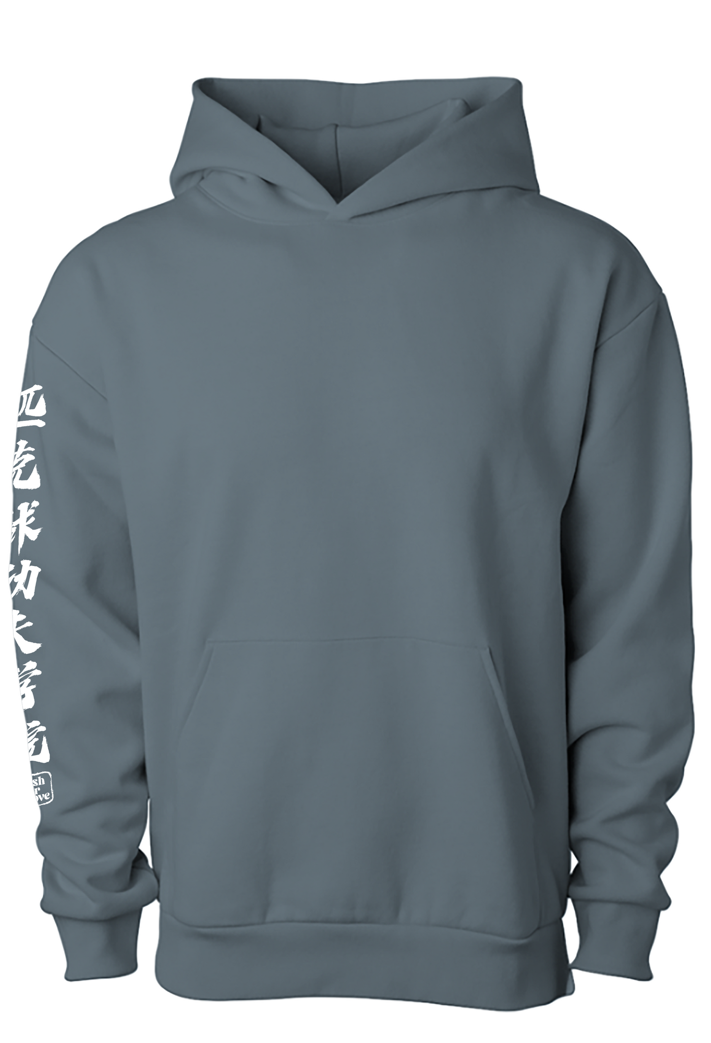 Pickleball Kung Fu Avenue Pullover Hooded Sweatshirt - Blue Magic White