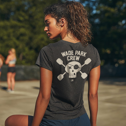 Wade Park Crew Tee - Heather Charcoal